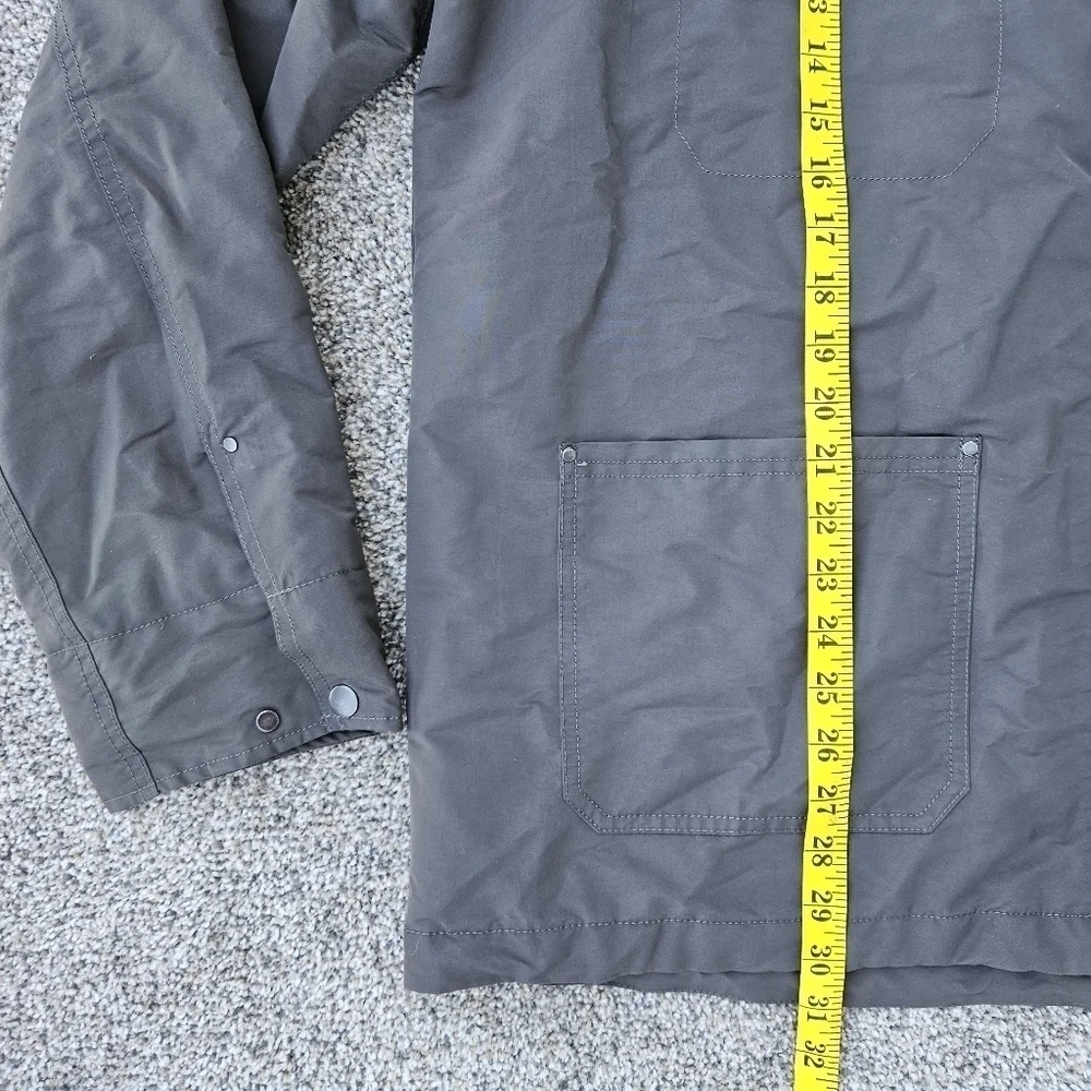 Helly Hansen Meyer Insulated Jacket Gray Green Zip Up Coat Men's Size XXL 2XL